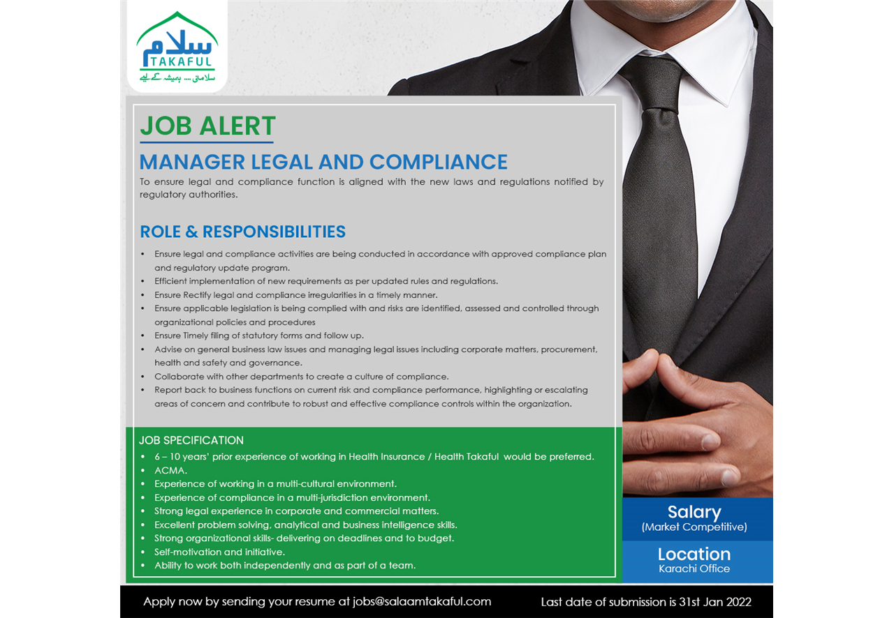 Manager Legal & Compliance 