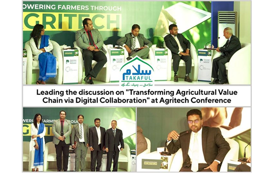 Leading the discussion on "Transforming Agriculture Value Chain via Digital Collaboration" at Agritech Conference