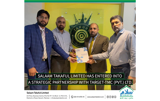 Salaam Takaful Limited has entered into a strategic partnership with target-TMC (PVT.) LTD.