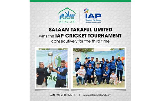 Salaam Takaful Limited wins the IAP Cricket Tournament consecutively for the third time